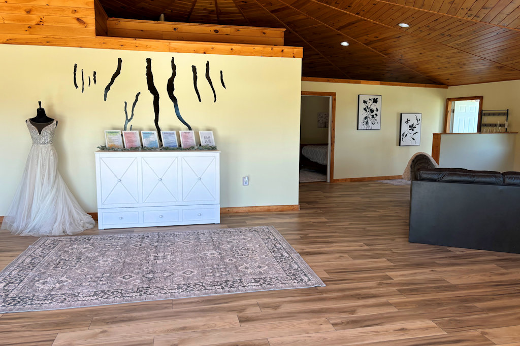 The Bridal Cottage has sleeping for 10 and overlooks our grounds.